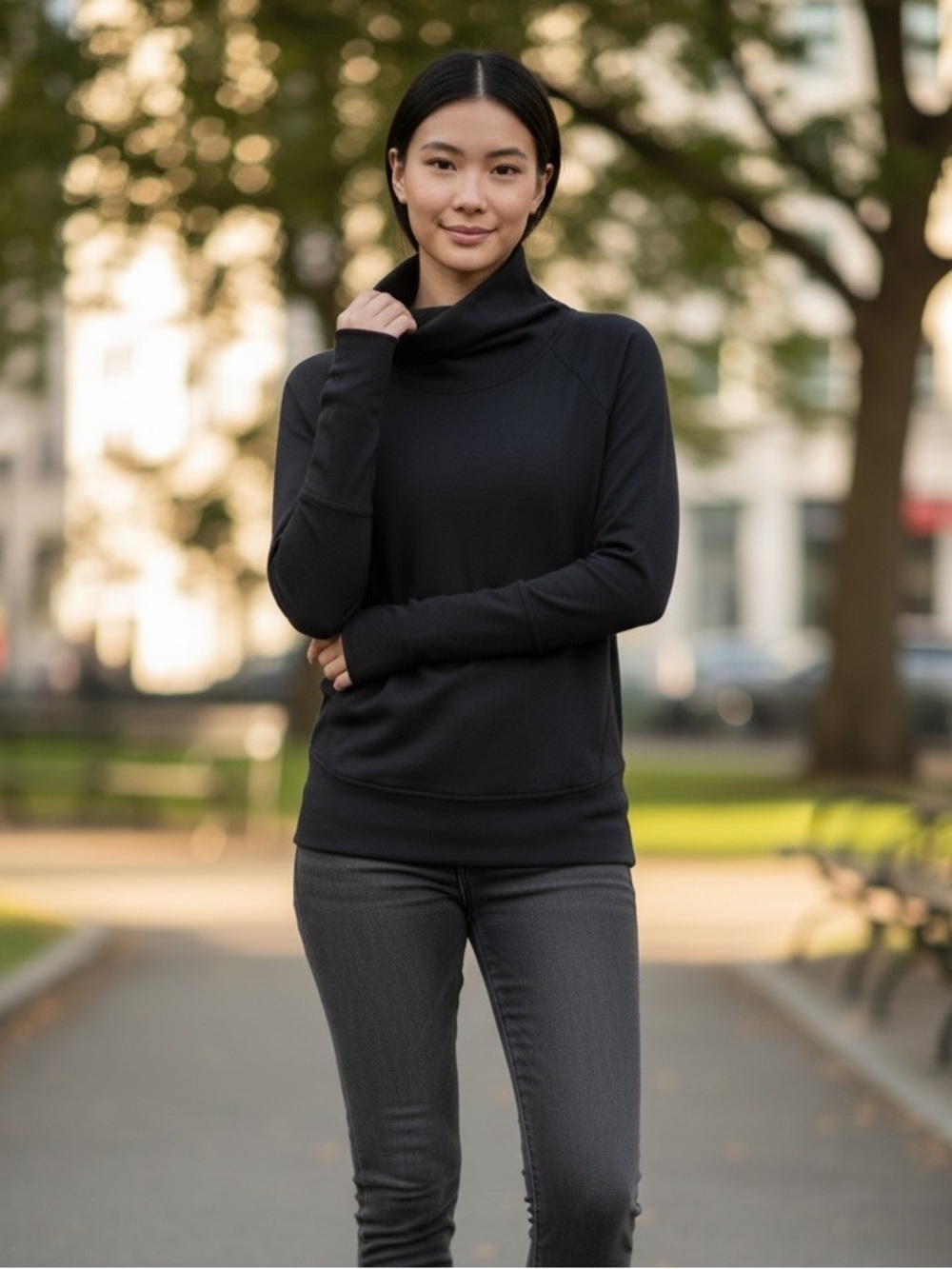 Lululemon High Lines Pullover Black 8